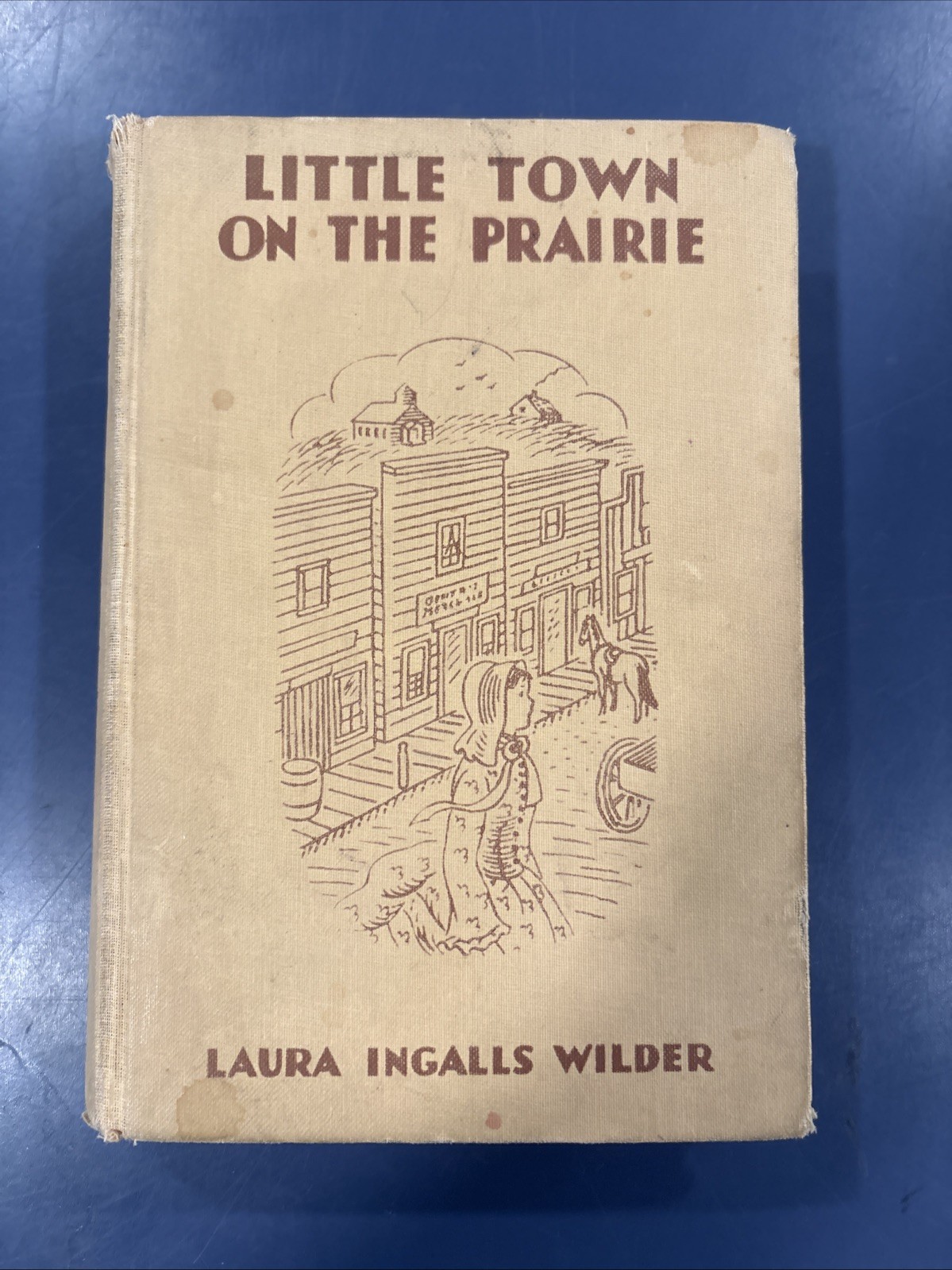 Vintage 1941 3rd Edition „Little Town on the Prairie“ Laura Ingalls Wilder Book