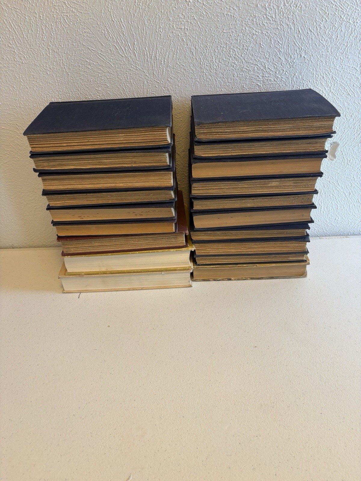 Lot of 19 Vintage Antique Hardcover Books – Mixed Titles Home Decor / Bookshelf