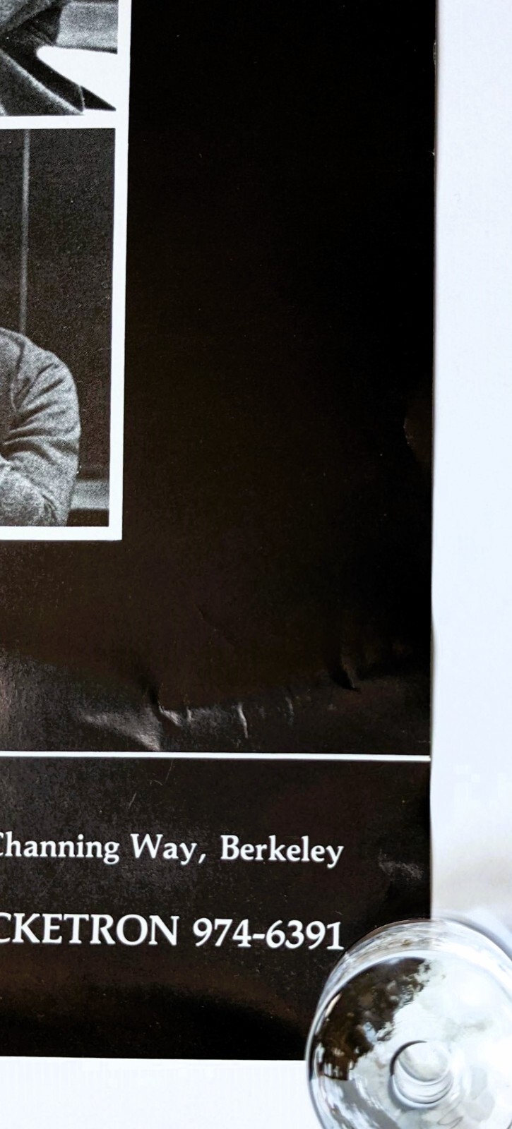DORIS LESSING POSTER SIGNED & INSCRIBED – EVENT to BENEFIT AFGHAN REFUGEES