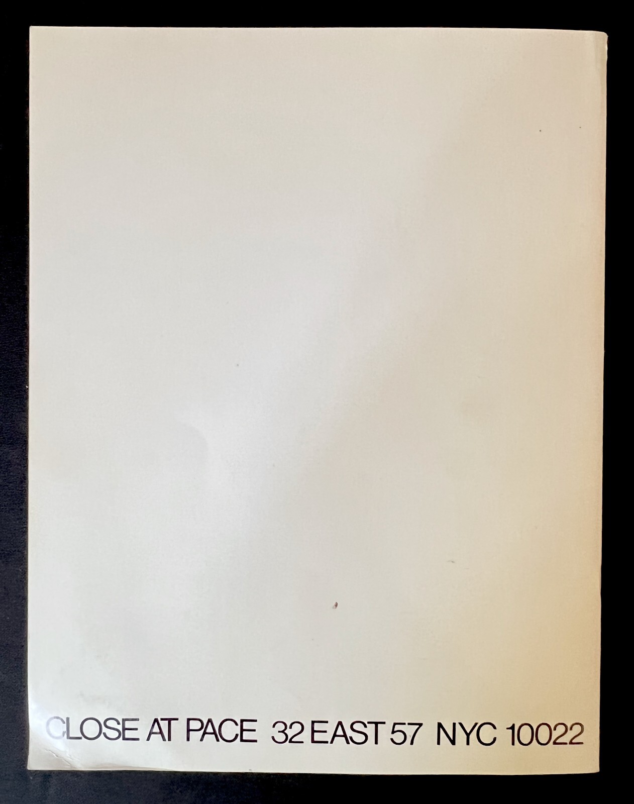 Chuck Close Recent Work Exhibition Catalog Pace Gallery NYC 1979