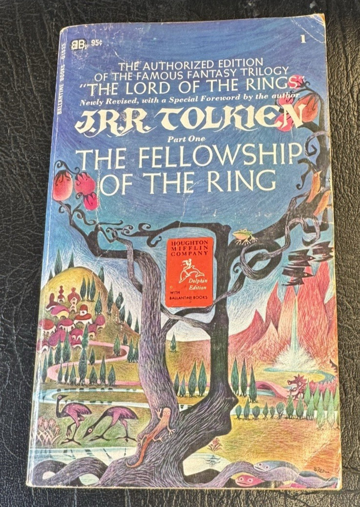 The Fellowship of the Ring Tolkien 1973 Ballantine Remington Cover Unread PB