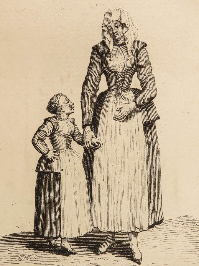 1720 PICART Fashion Engravings Swedish Dresses Holland Costumes Clothing RARE