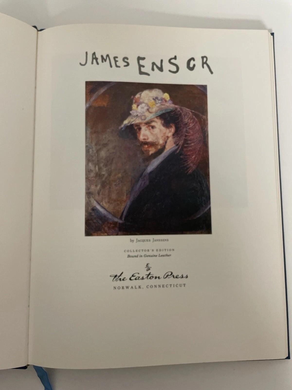 JAMES ENSOR Easton Press Collector’s Edition Leather Bound 1978 Jacque Janssens