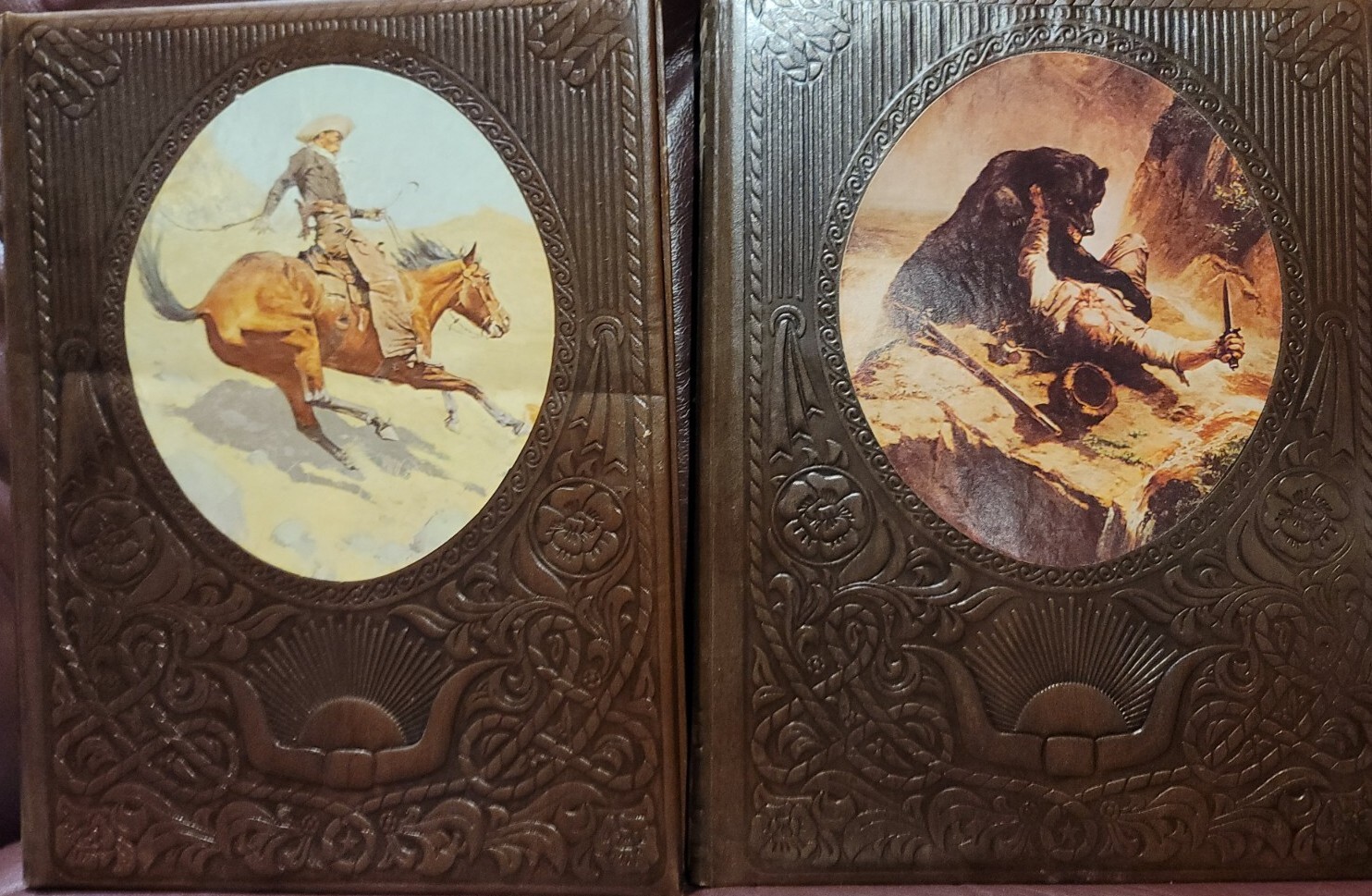 Lot of 2 Time Life „Old West“ HC Books „The Cowboys“ & „The Frontiersmen“