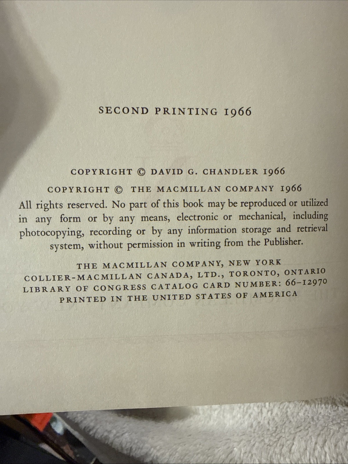 The Campaigns of Napoleon by David G. Chandler – 1966 2nd Print HC