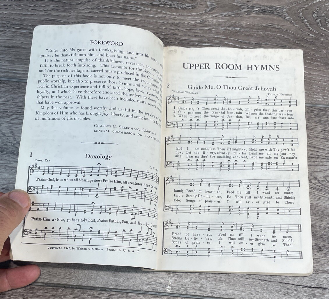Vintage Rev Percy Crawford Hymnals Lot Of 4 1939-1948 Gospel Music Round Note