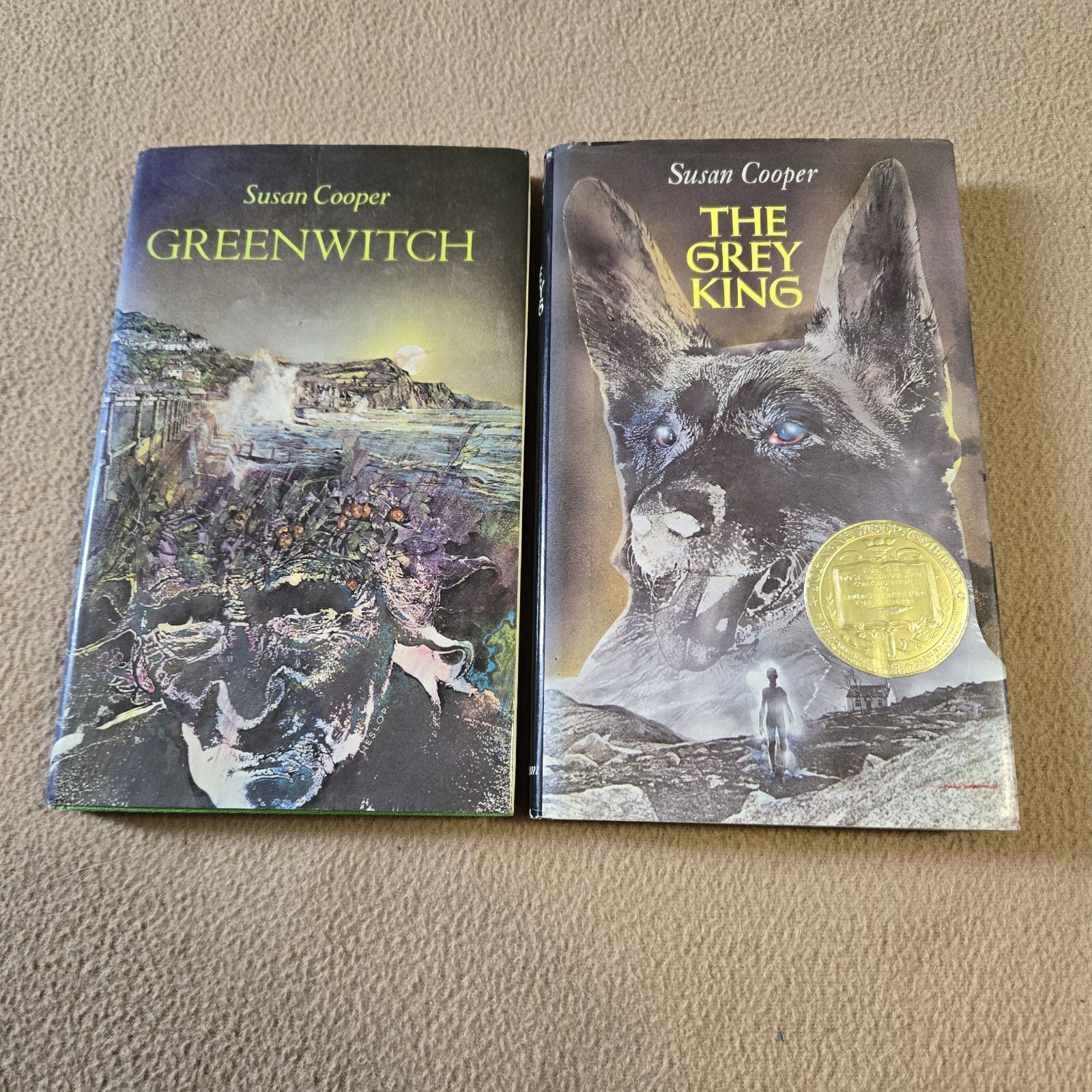 Susan Cooper HC/DJ Lot Of 2, Greenwitch (1st/3rd), The Grey King (1st/2nd)