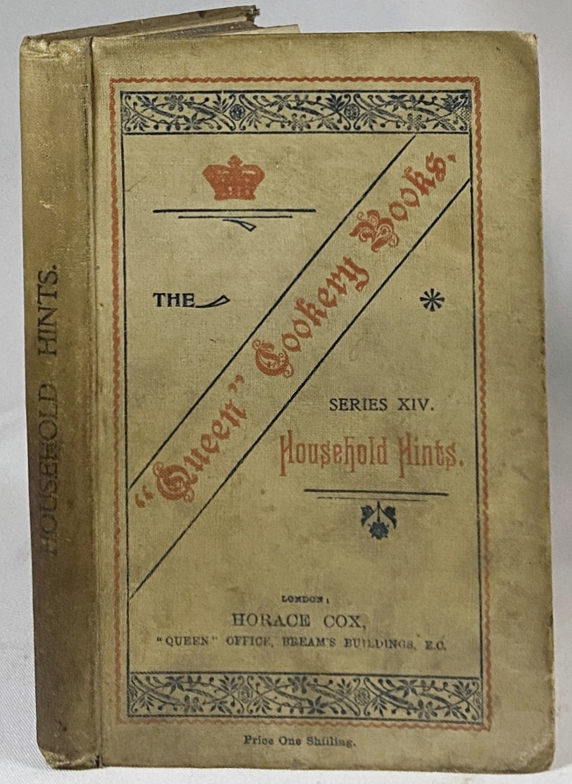 1904 THE QUEEN COOKERY BOOKS: HOUSEHOLD HINTS Antique HOUSEKEEPING Home Recipes