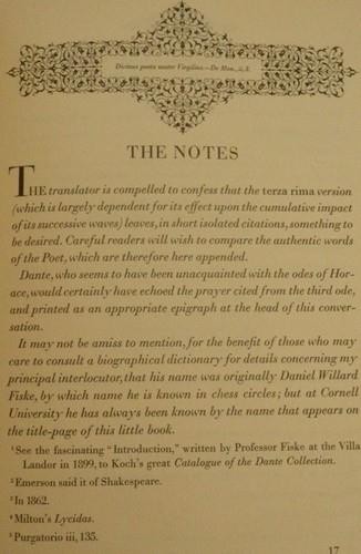 FATE OF VIRGIL … BY DANTE Melville Best Anderson & John Henry Nash 1931