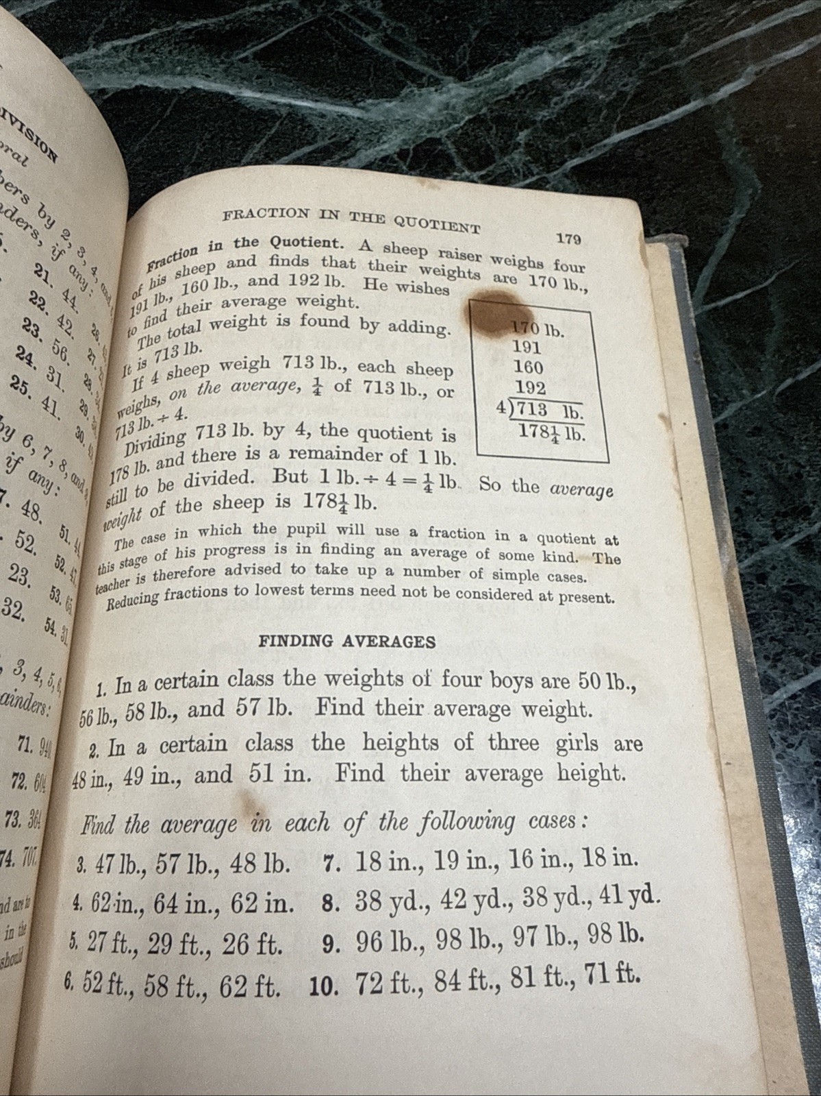 Antique „School Arithmetic Book One“ by Wentworth-Smith Hardcover Published 1920