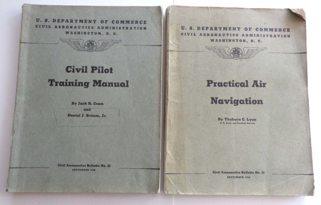 Civil Pilot Training No. 23 and Practical Air Navigation No. 24 Softcover 1940