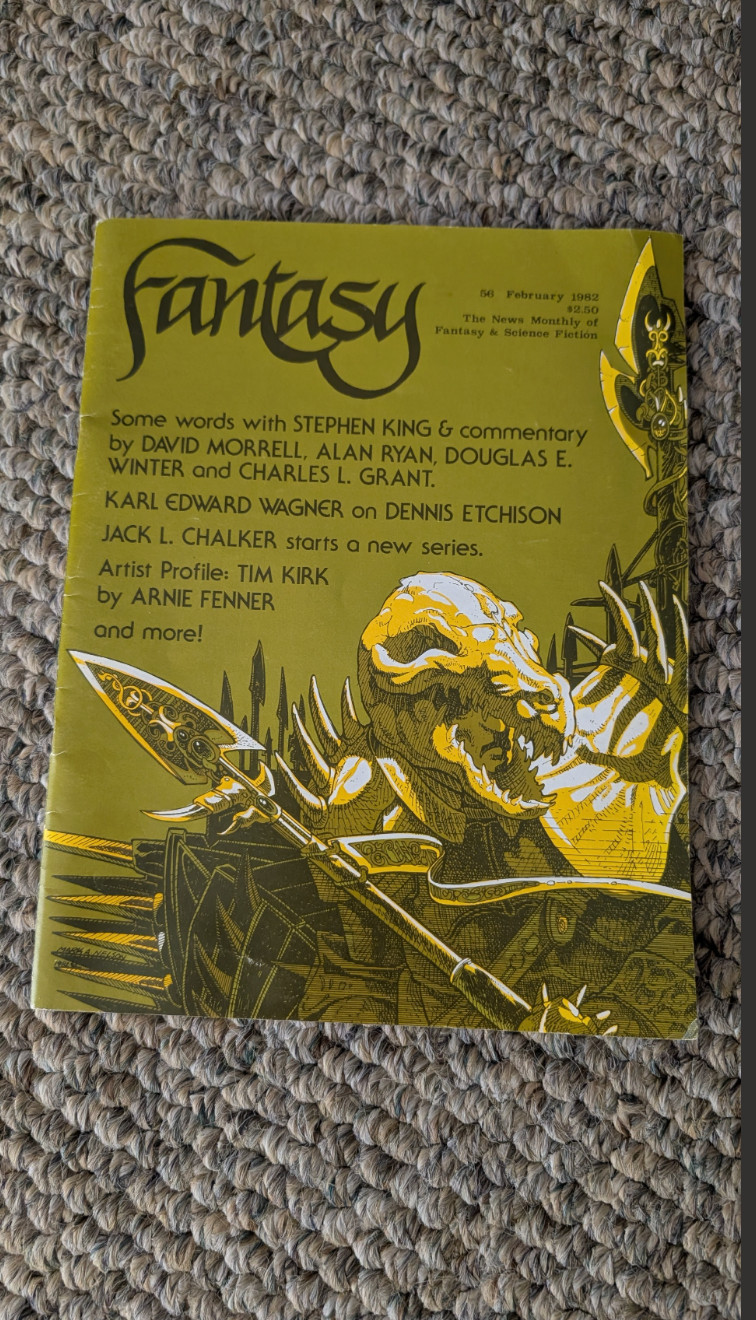STEPHEN KING ISSUE of FANTASY NEWSLETTER No 56 February 1982 Issue / 1st Rare!
