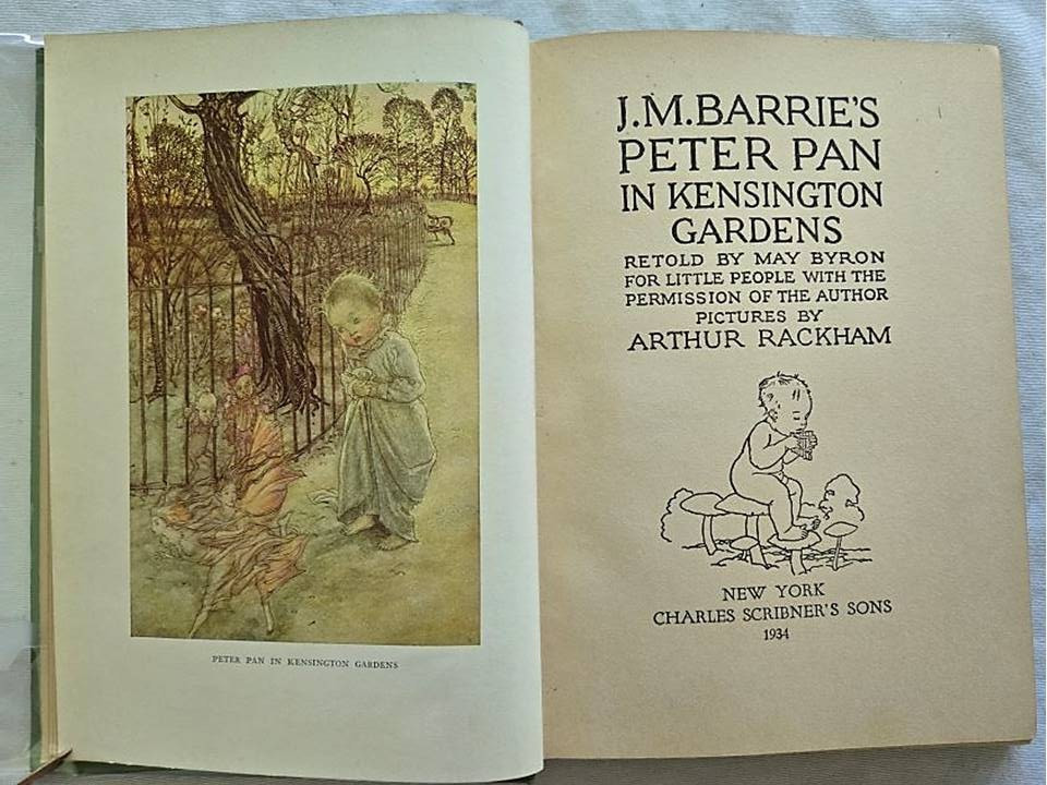 1934 Peter Pan in Kensington Gardens Retold For Little People J.M. Barrie h/c