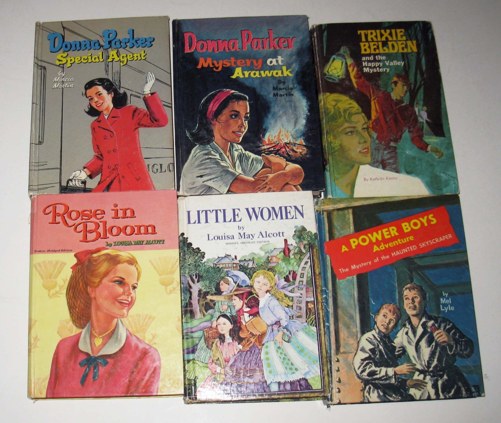 Lot 6 Vintage 1960’s Young Adult Books Donna Parker Power Boys Trixie Belden
