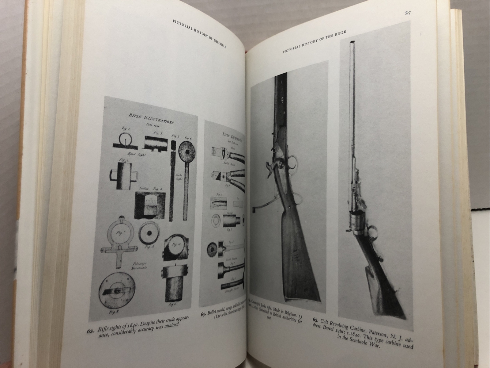 Pictorial History of the Rifle by G.W.P. Swenson – 1977 – 1st Edition HCDJ