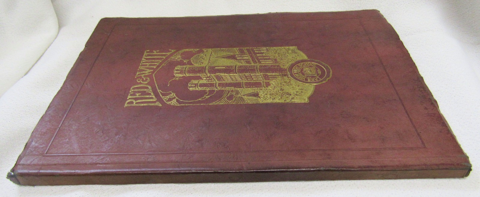 1925 Lake View High School Chicago Illinois The Red & White Yearbook Book