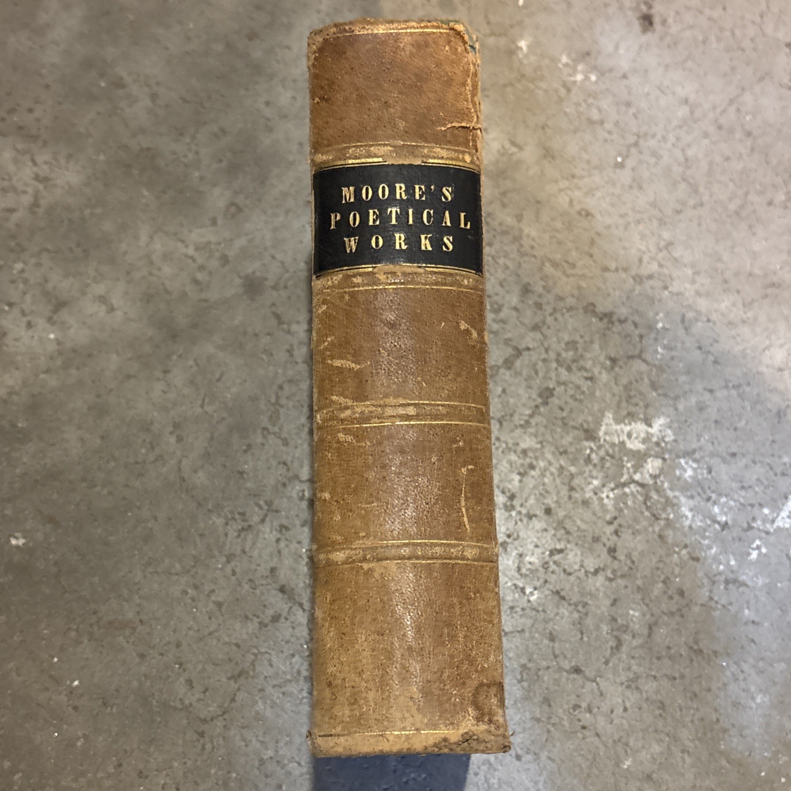 POETICAL WORKS of THOMAS MOORE complete in one volume, 1889 inscription