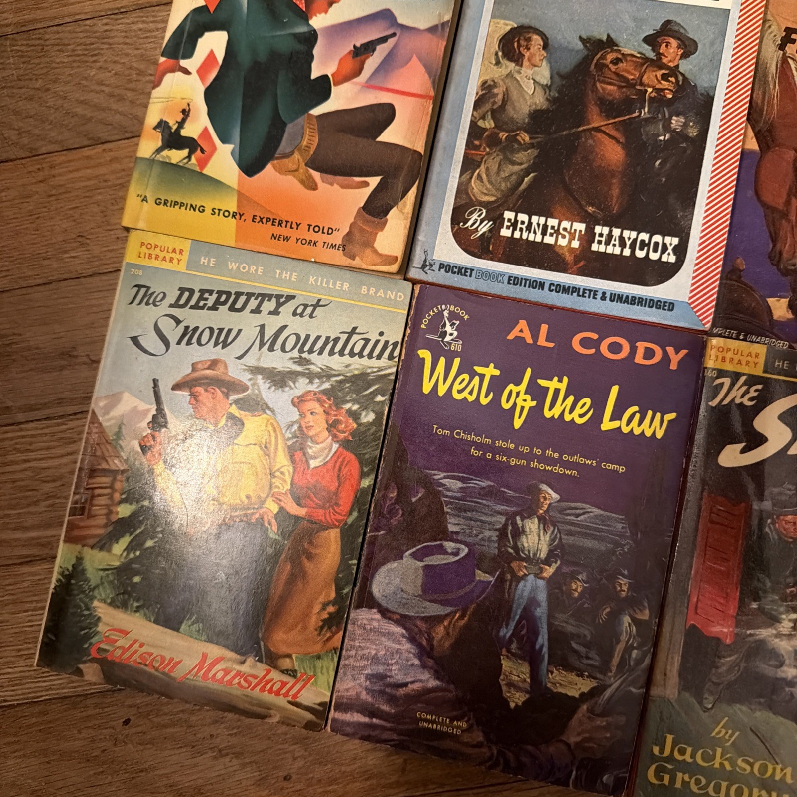 Vintage Lot Of 12 Western Books – Pocketbook, Popular Library, Bantam Books +
