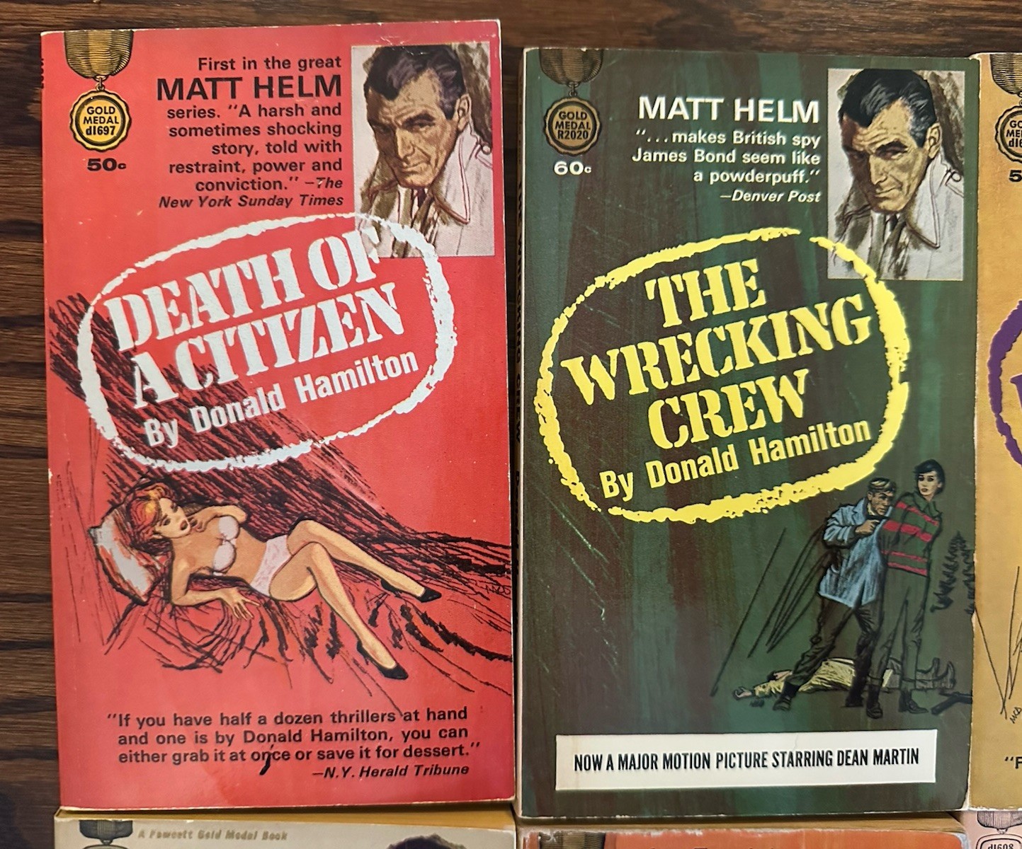 15 Donald Hamilton Books – Matt Helm, Dean Martin, 1960s Paperbacks