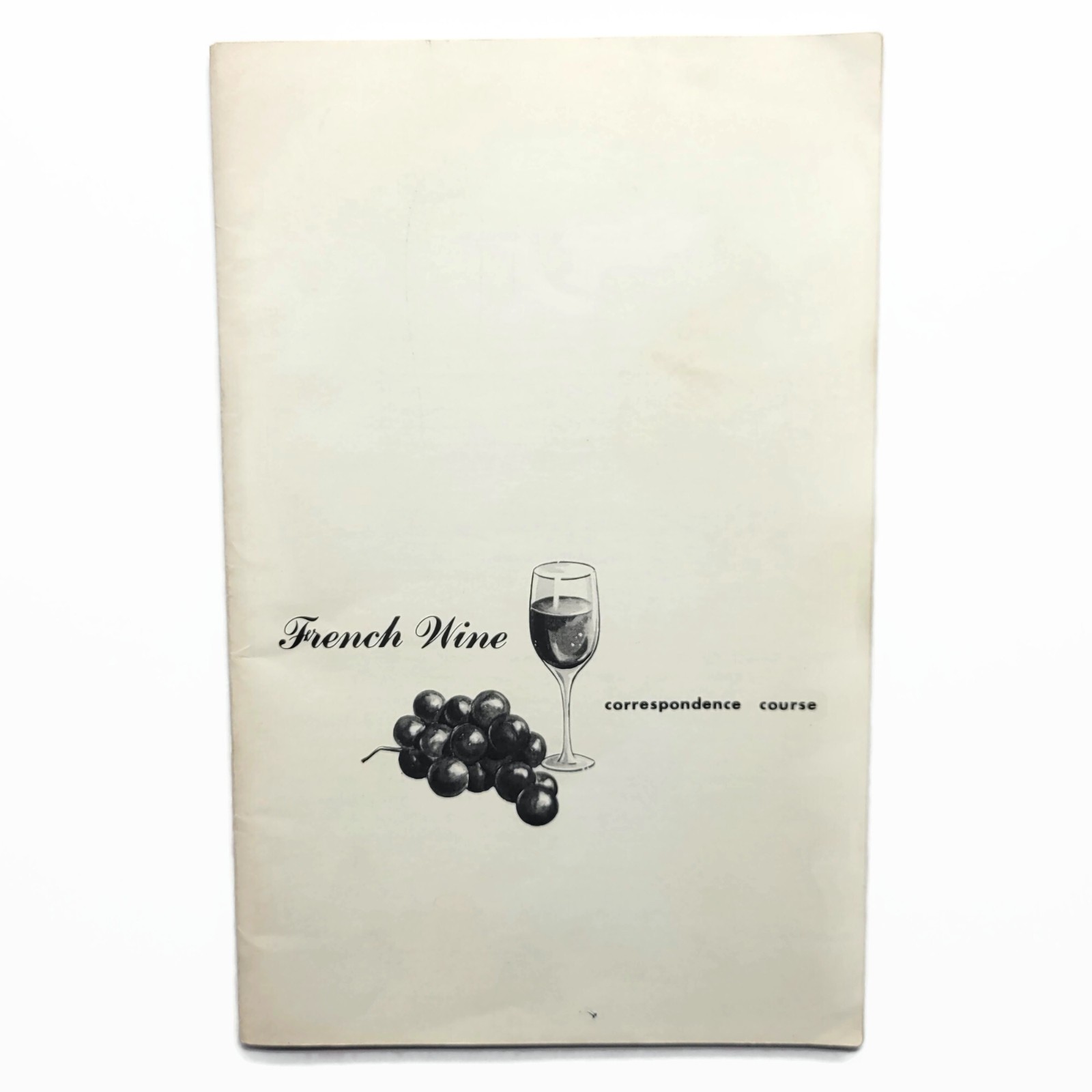 Vintage 1959 French Wine Correspondence Course Book Guide Burgundy Champagne