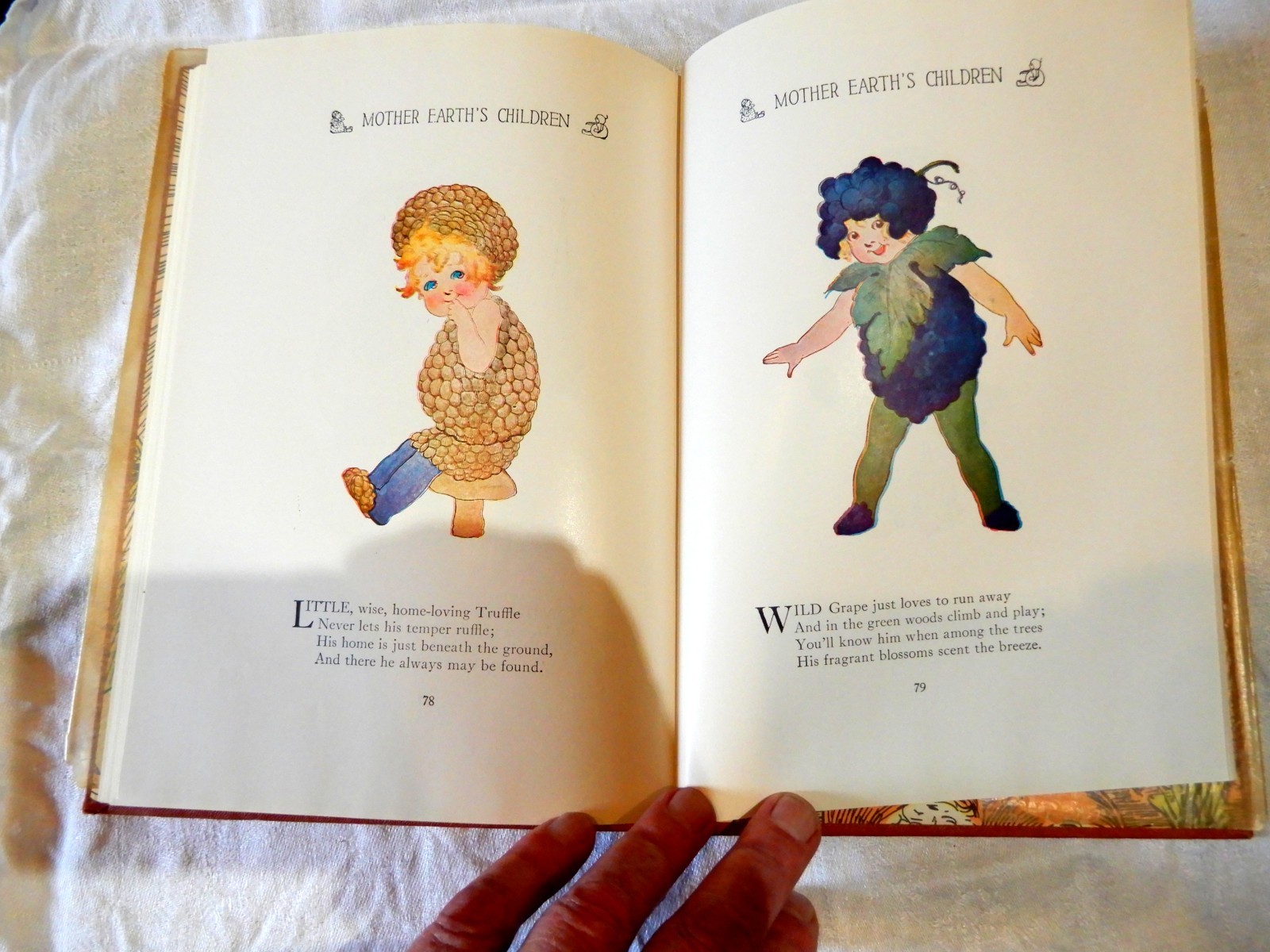 Mother Earth’s Children Frolics of the Fruits and Vegetables 1914 Book E. Gordon