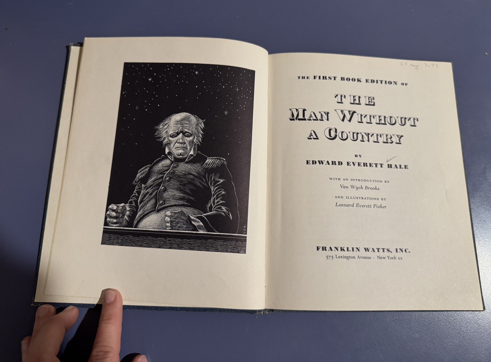 The Man Without a Country by Edward Everett Hale 1960 HC 2nd Printing