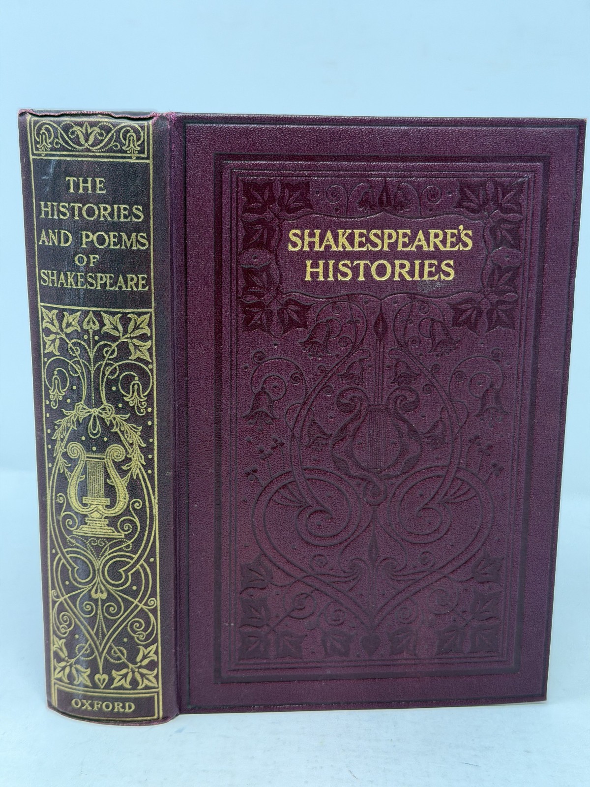1912 – THE HISTORIES AND POEMS OF SHAKESPEARE (HC) – Henry Frowde -Oxford Univer