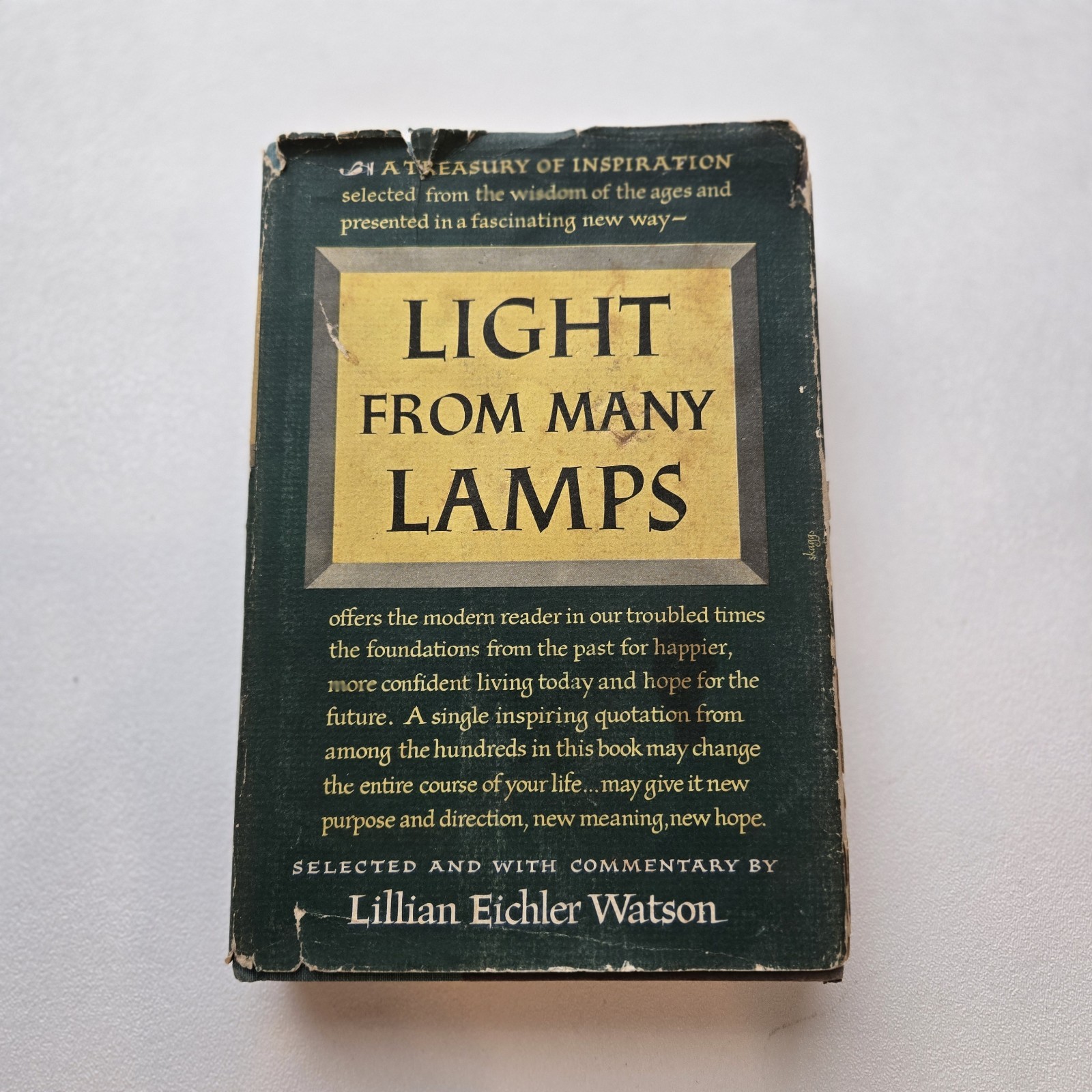 Light From Many Lamps Lillian Eichler Watson 1951 Book Hardcover Jacket HB DJ 16