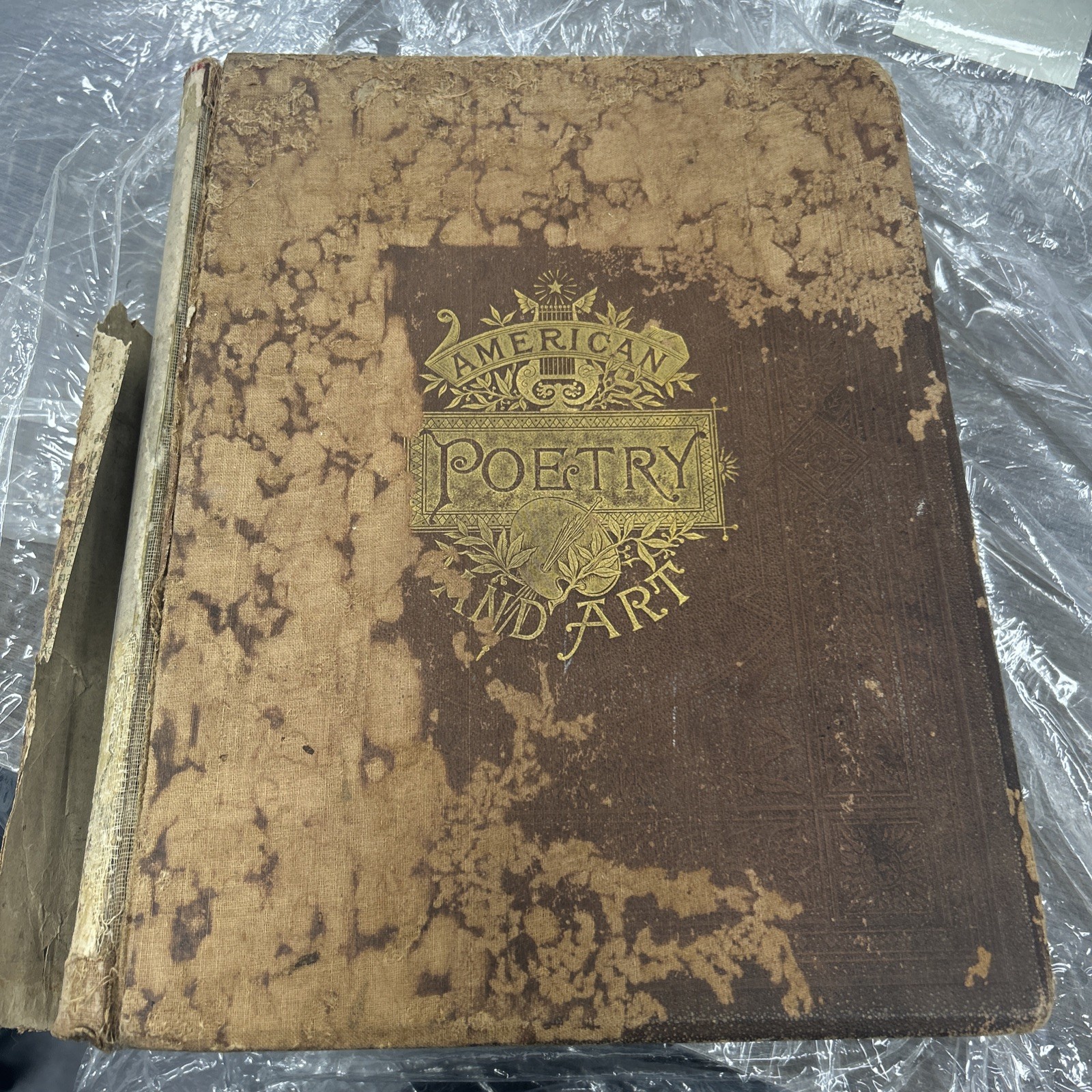 1882 The UNION Of AMERICAN POETRY And Art John James Piatt Dibble Antique Book