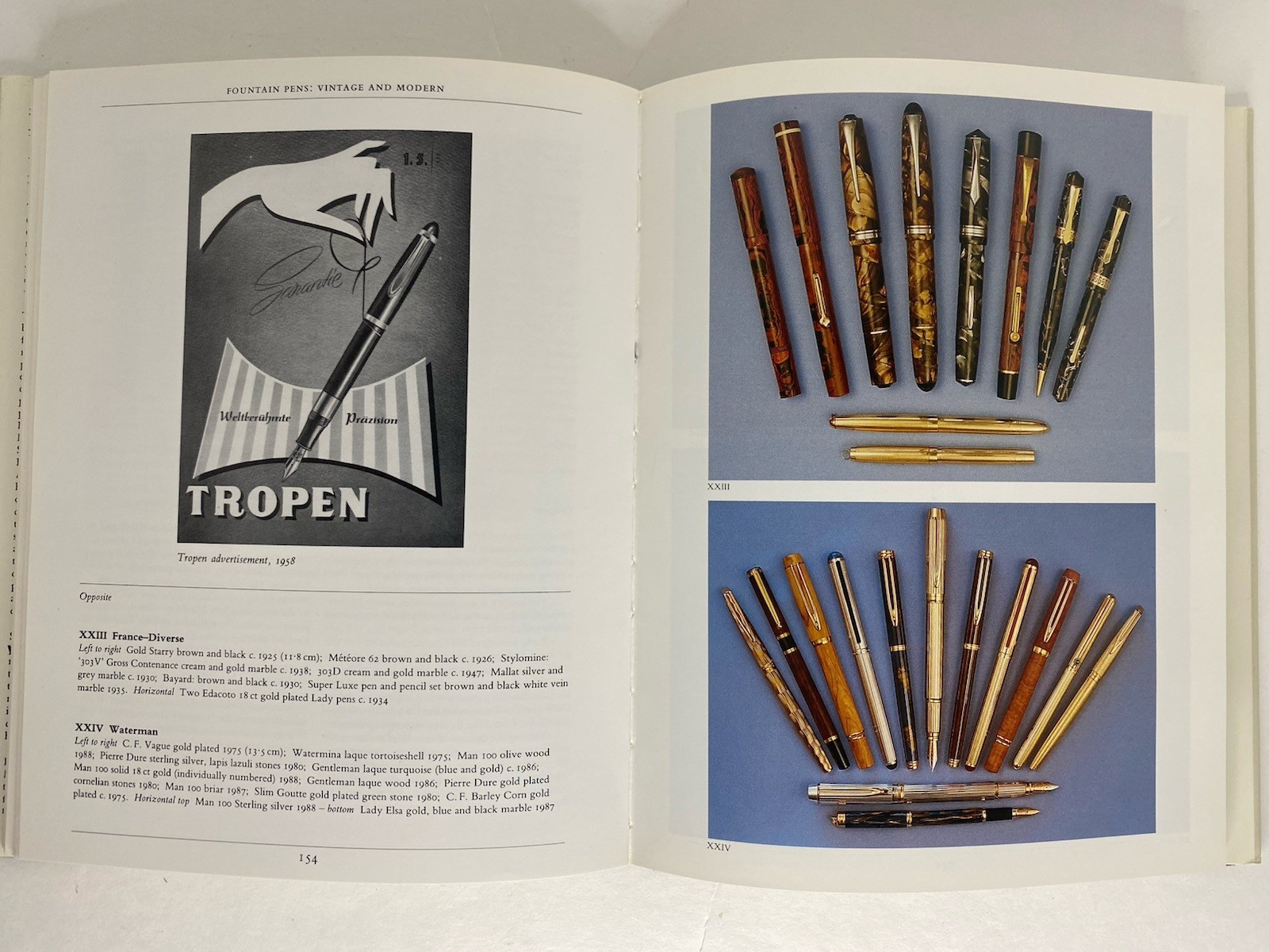 Fountain Pens: Vintage and Modern Andreas Lambrou Hardcover, 1989 Pen Collector