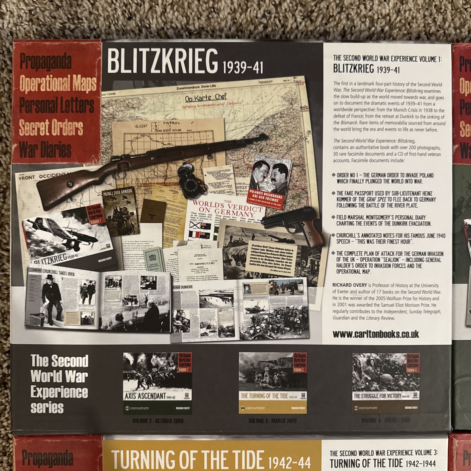 Like New The Second World War Experience 1-4 Volume Set. Amazing Resource!