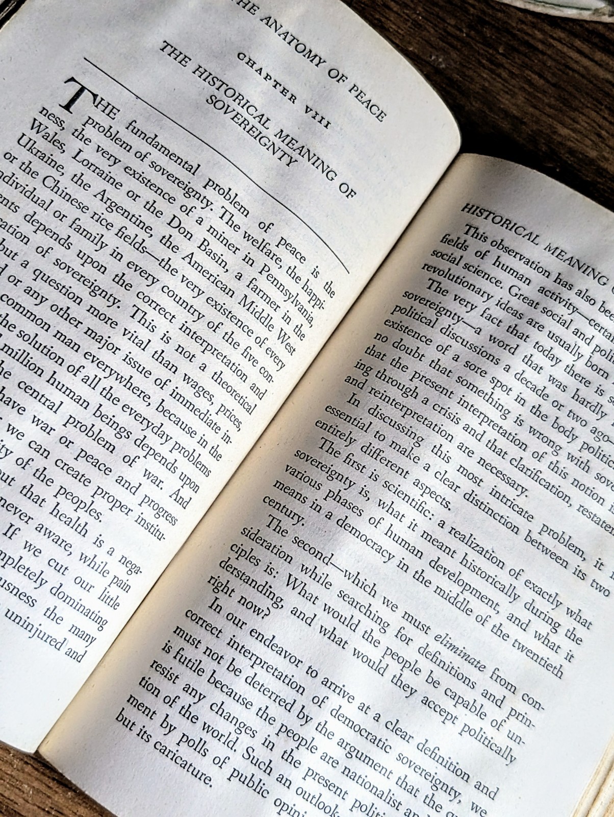 1945 Anatomy of Peace Reves – Rare Antique Political Philosophy War Nonfiction