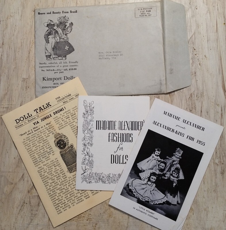 1955 Madame Alexander’s Fashions Kimport Dolls Advertising Booklets and Envelope