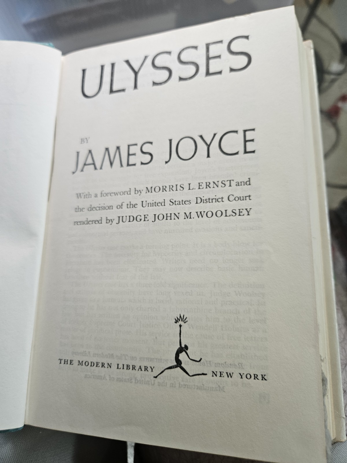 ULYSSES JAMES JOYCE MODERN LIBRARY GIANT #G52 1961 HCDJ VG