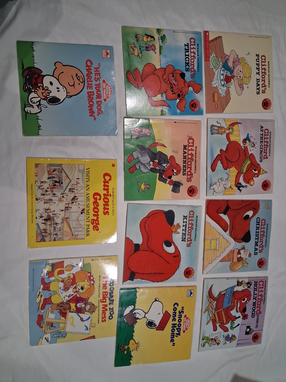 11 *rare VINTAGE 1990s Clifford’s , Snoopy Children Books 1st Paperbacks