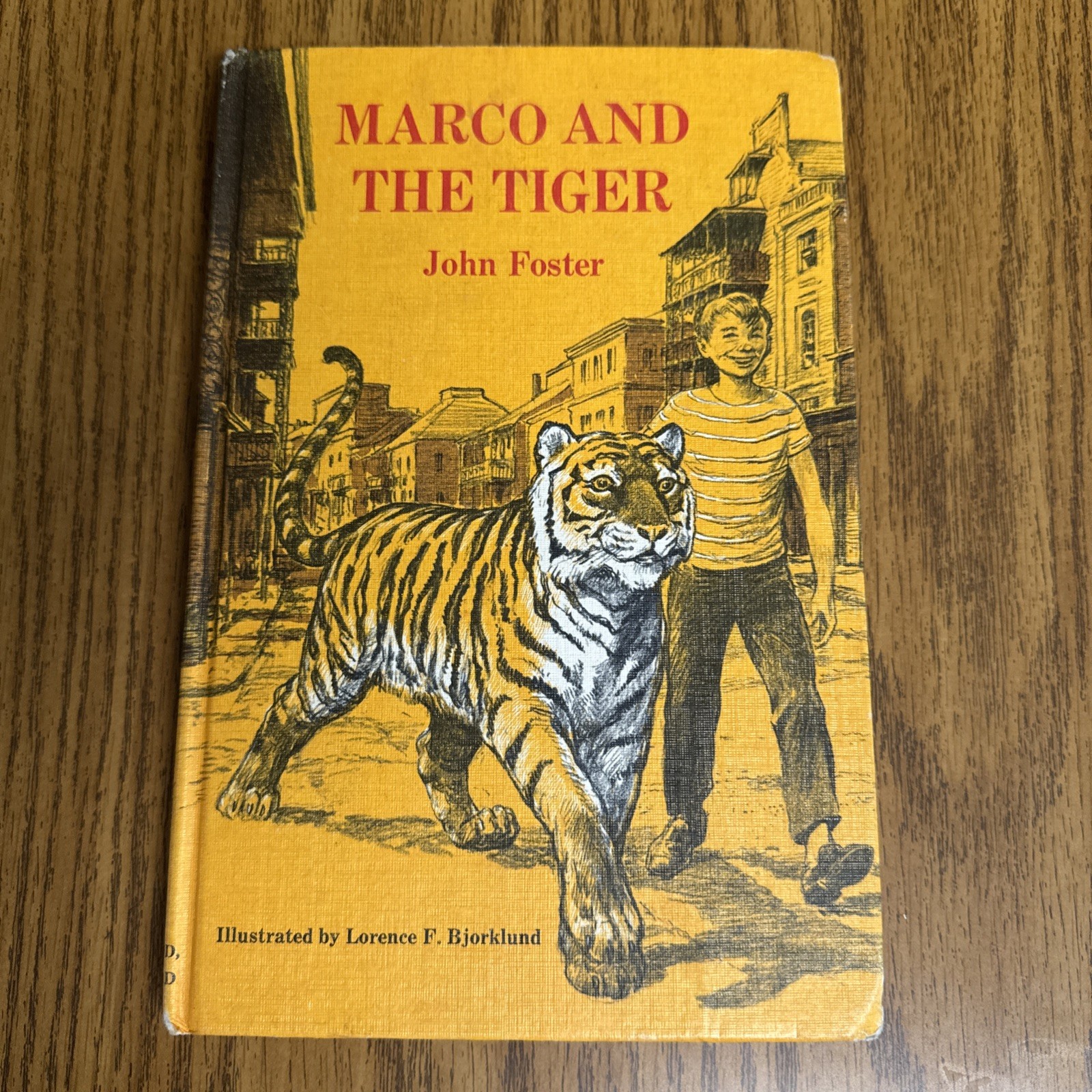 Marco and the Tiger John Foster Bjorklund illustrator New Orleans Vintage Book