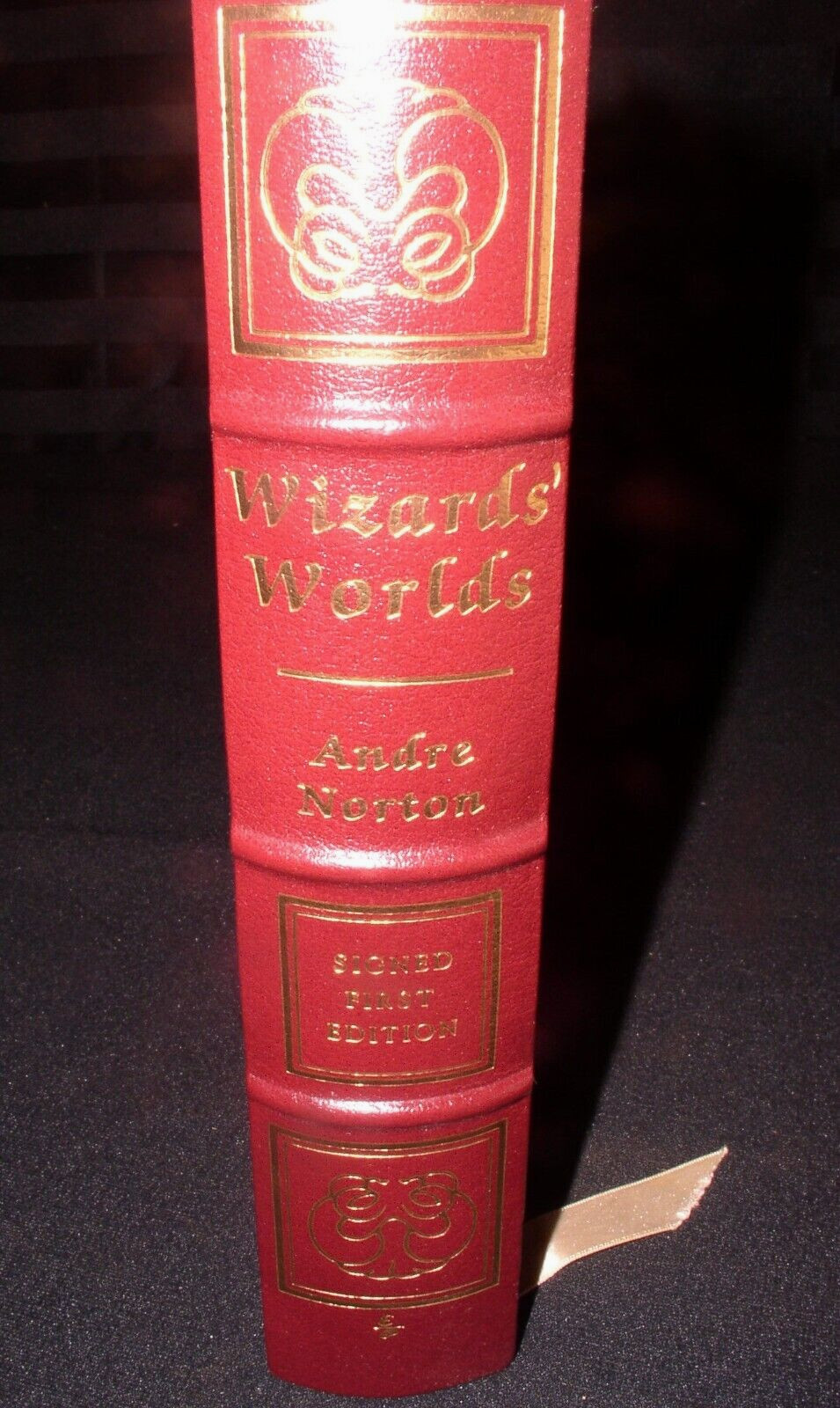 Andre Norton: Wizard’s World; Signed First Edition, Easton Full Leather, 1989