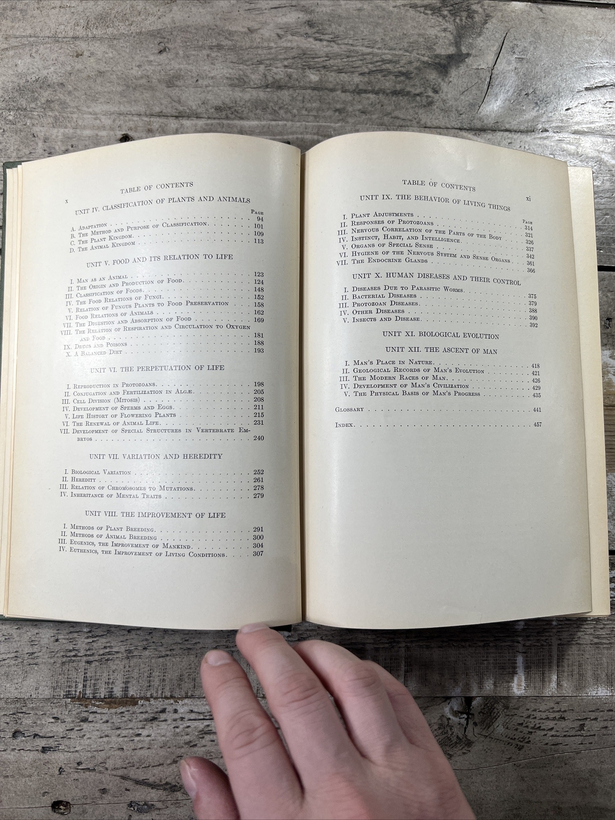 1928 Antique Science Textbook „Educational Biology“ Illustrated
