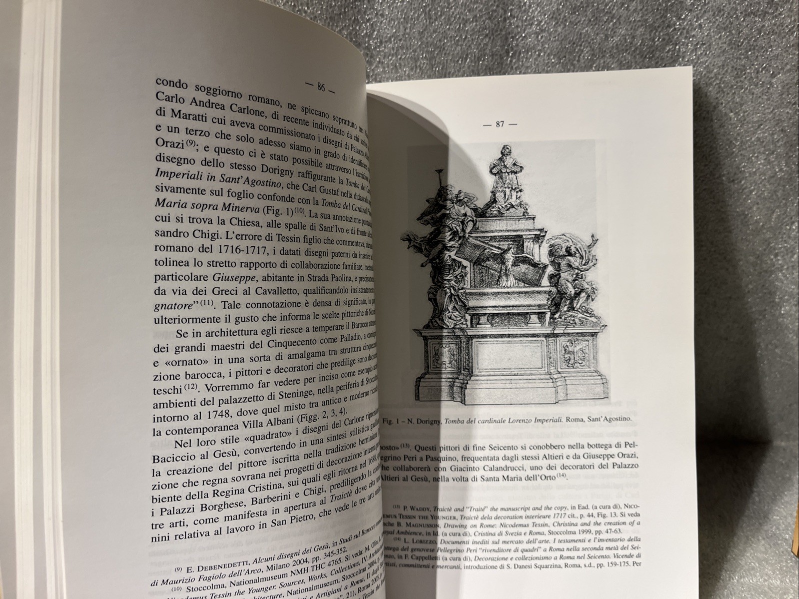 Il Settecento e le arti published by Accademia Nazionale dei Lincei in 2009. VG