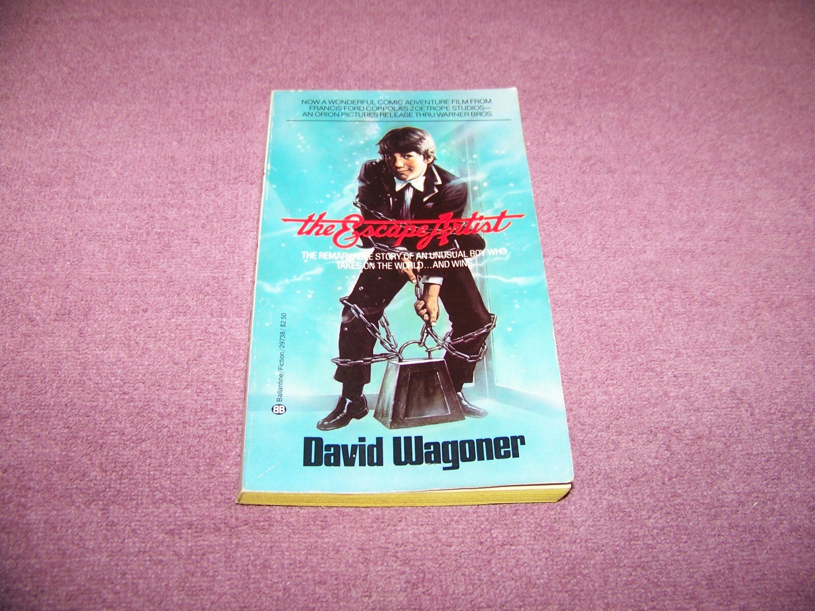 The Escape Artist by David Wagoner Paperback 1982 First Ballentine Books Edition