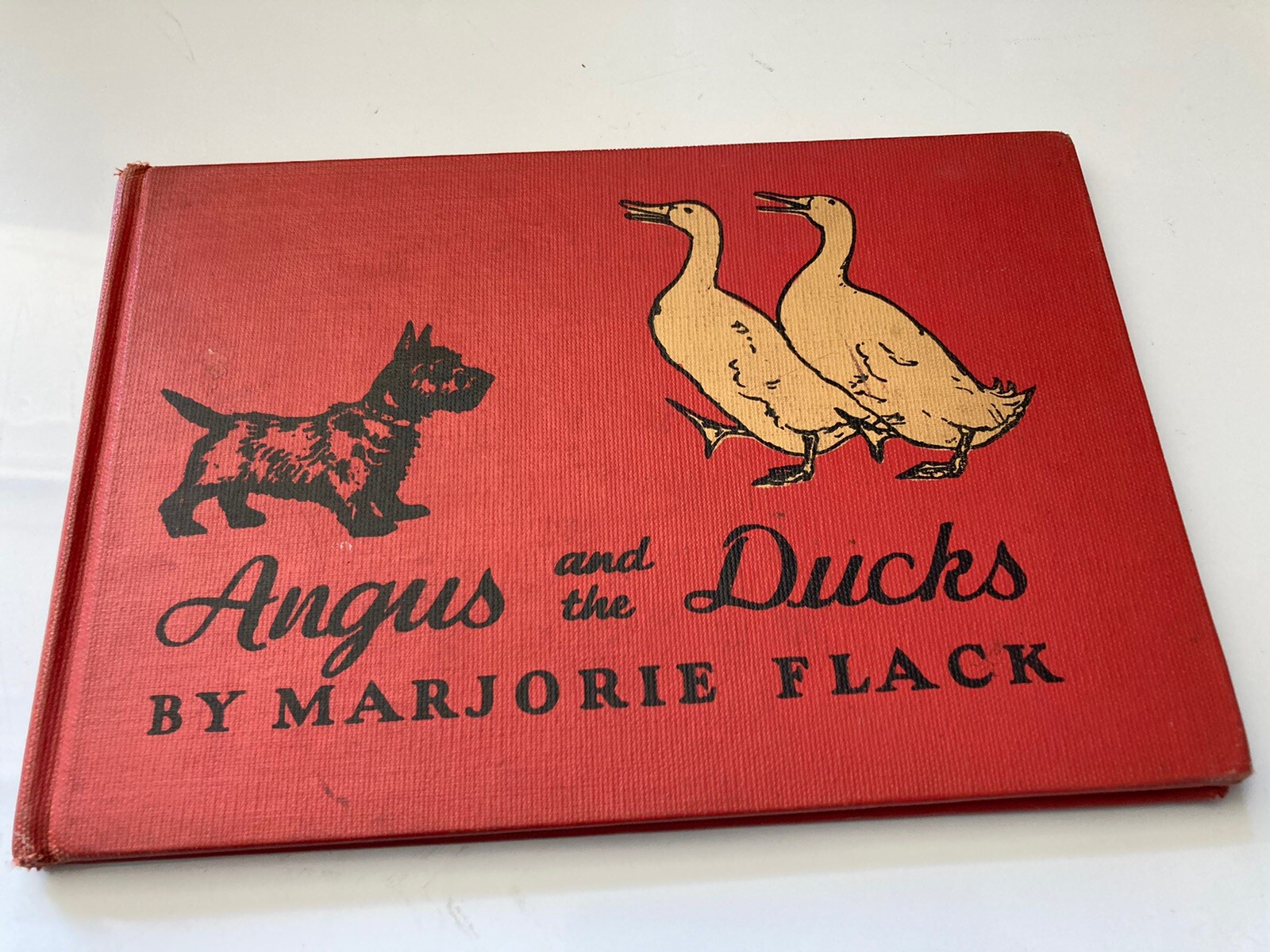 Angus And The Ducks By Marjorie Flack 1930 Follett Library Binding Ex-Library