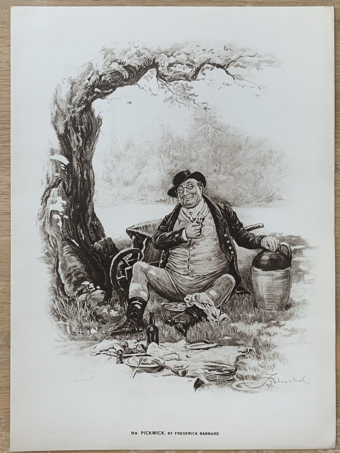 “Mr Pickwick” By Frederick Barnard Mentor Gravures December 1914 Print