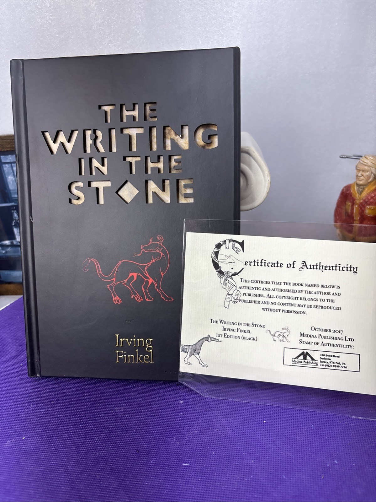 The Writing In The Stone By Irving Finkel First Edition Signed 215 Of 243 W COA