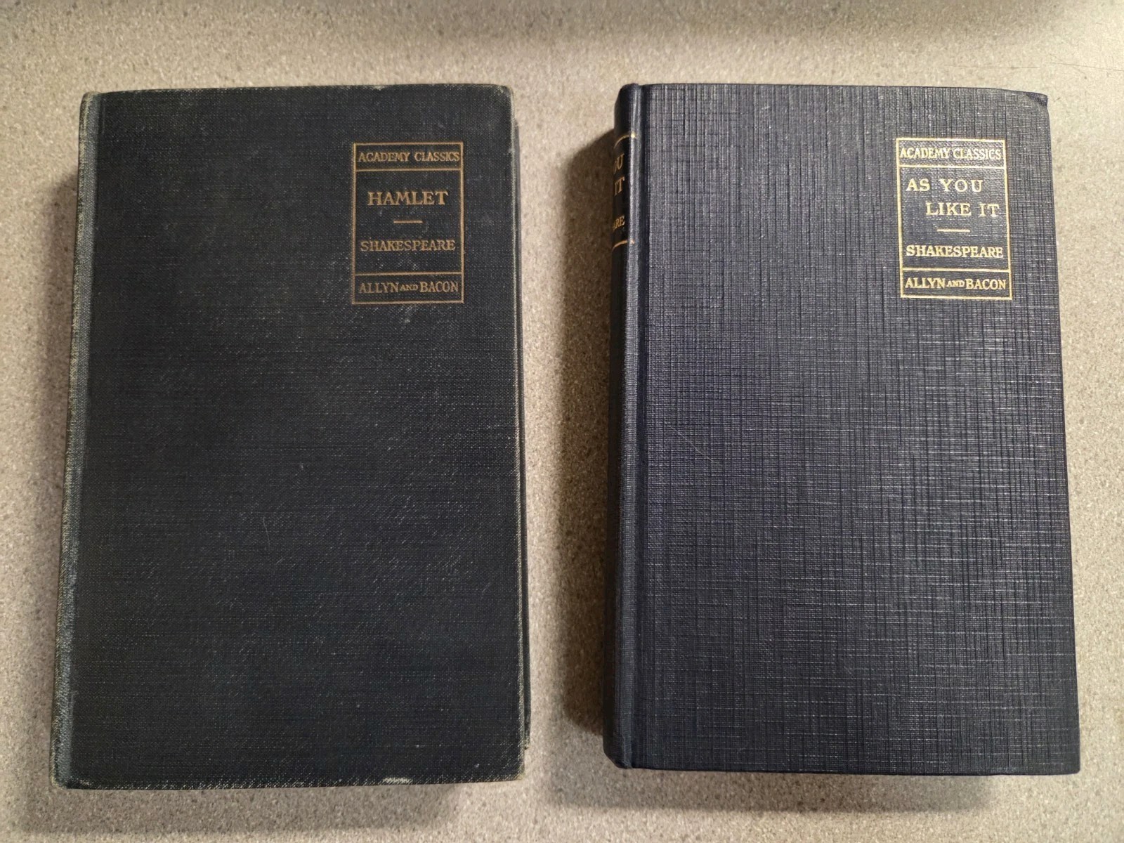 Academy Classics Allyn And Bacon 2 Books Shakespeare. 1921/22