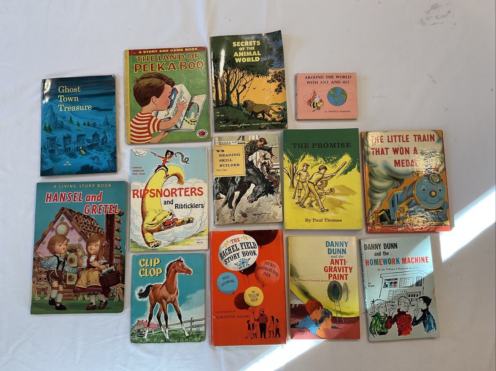 LOT 13 Collectible VINTAGE Children’s Books 1960s Danny Dunn Clip Clop Hansel ++