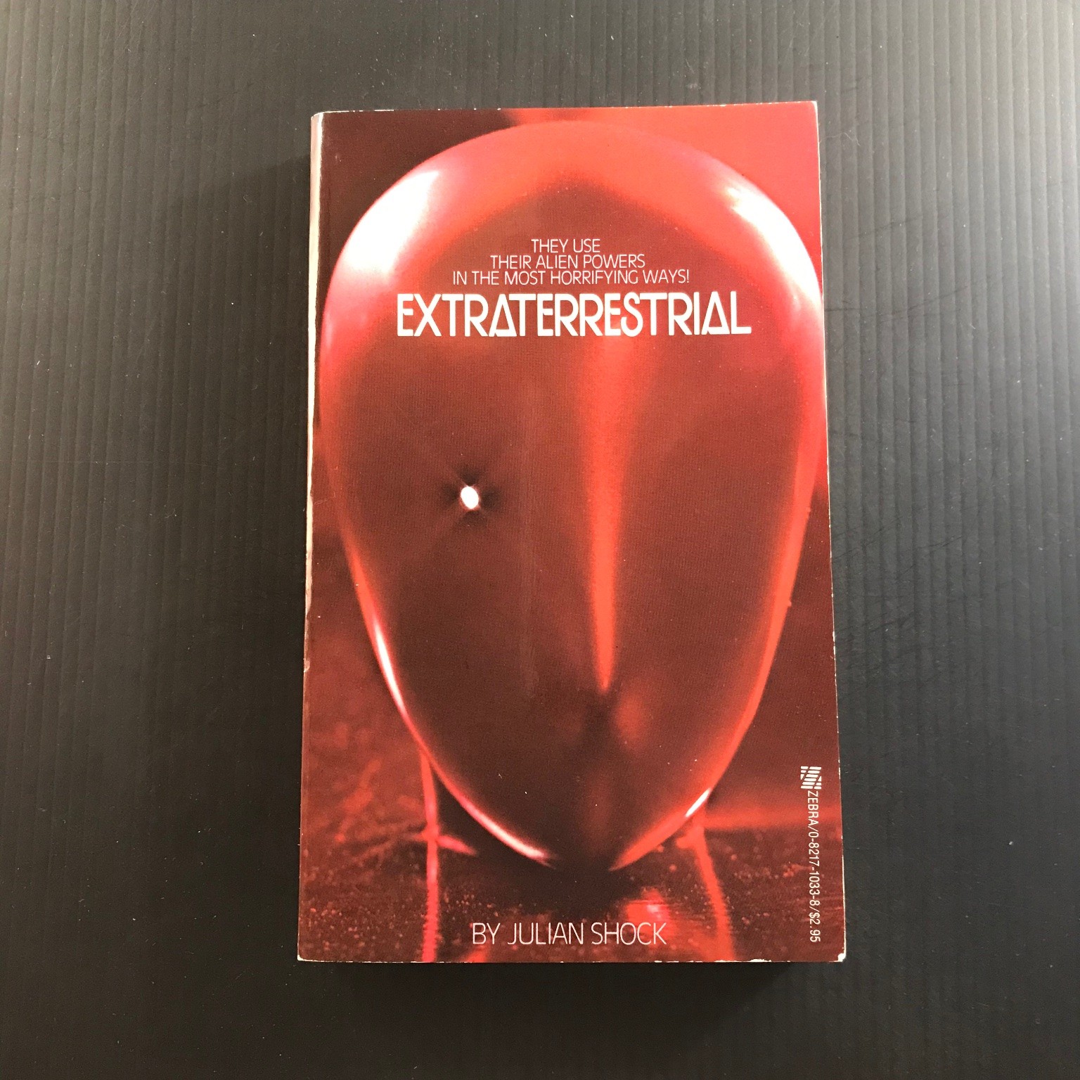 Extraterrestrial Julian Shock 1982 Zebra Horror Sci-Fi Aliens Paperback Book