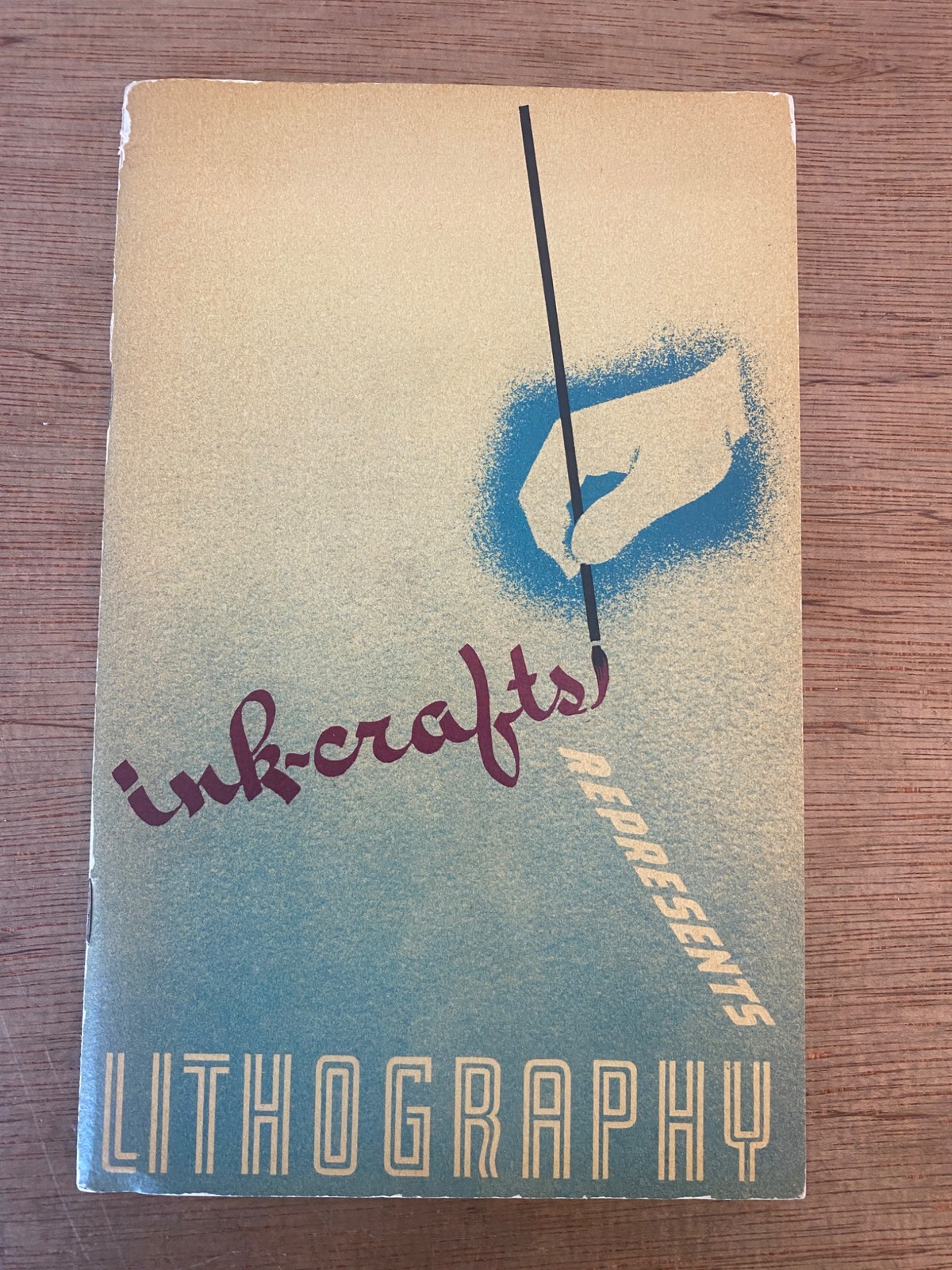 INKCRAFTS REPRESENTS LITHOGRAPHY 1941 Graphic Design Color Brochure