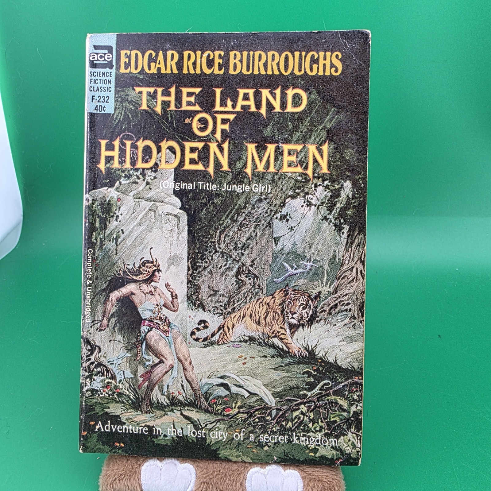 The Land of Hidden Men Edgar Rice Burroughs Ace Paperback F-232 Frank Frazetta