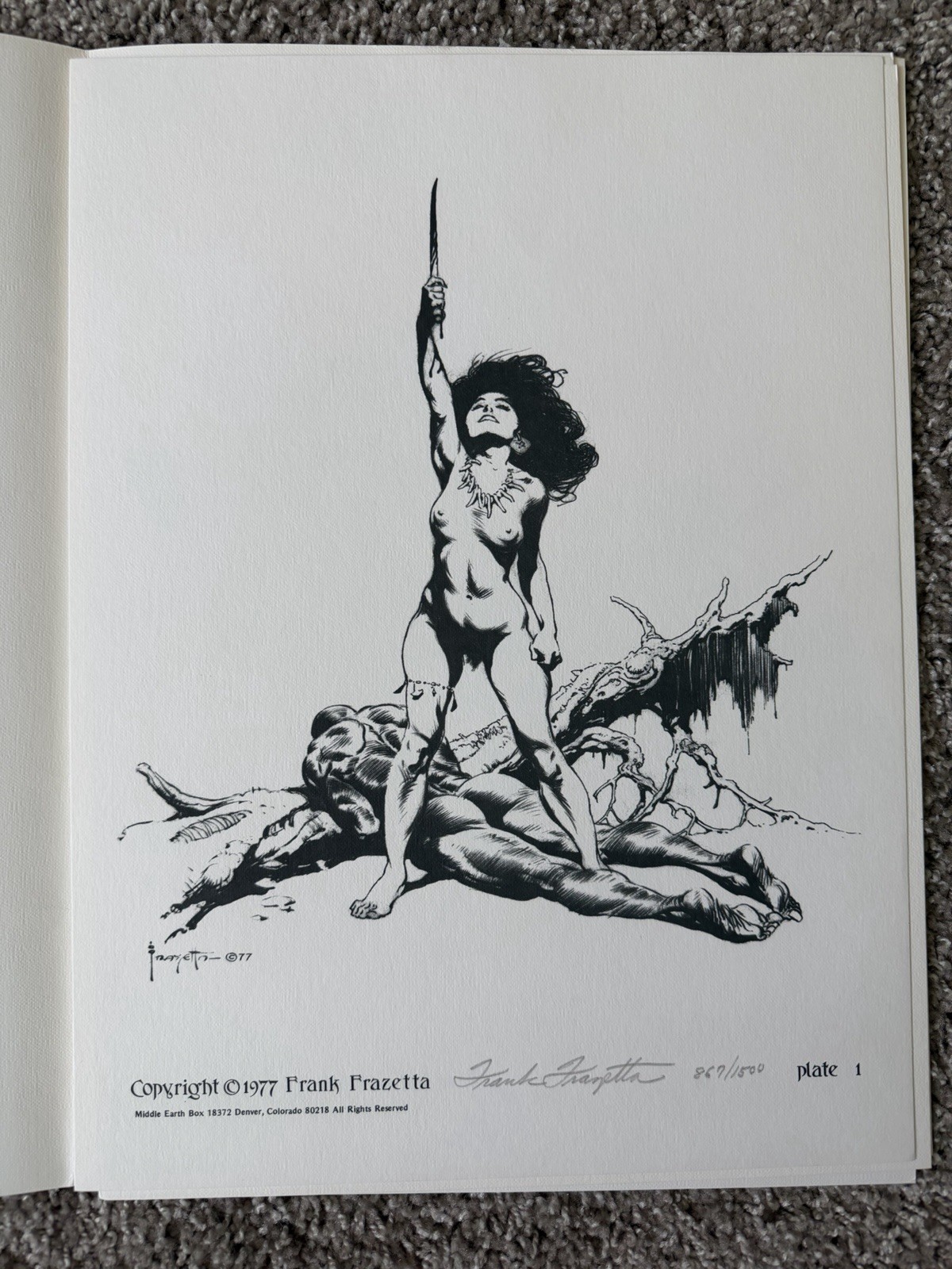 Frank Frazetta Women of the Ages 1977 SIGNED 867/1500 w/ COA