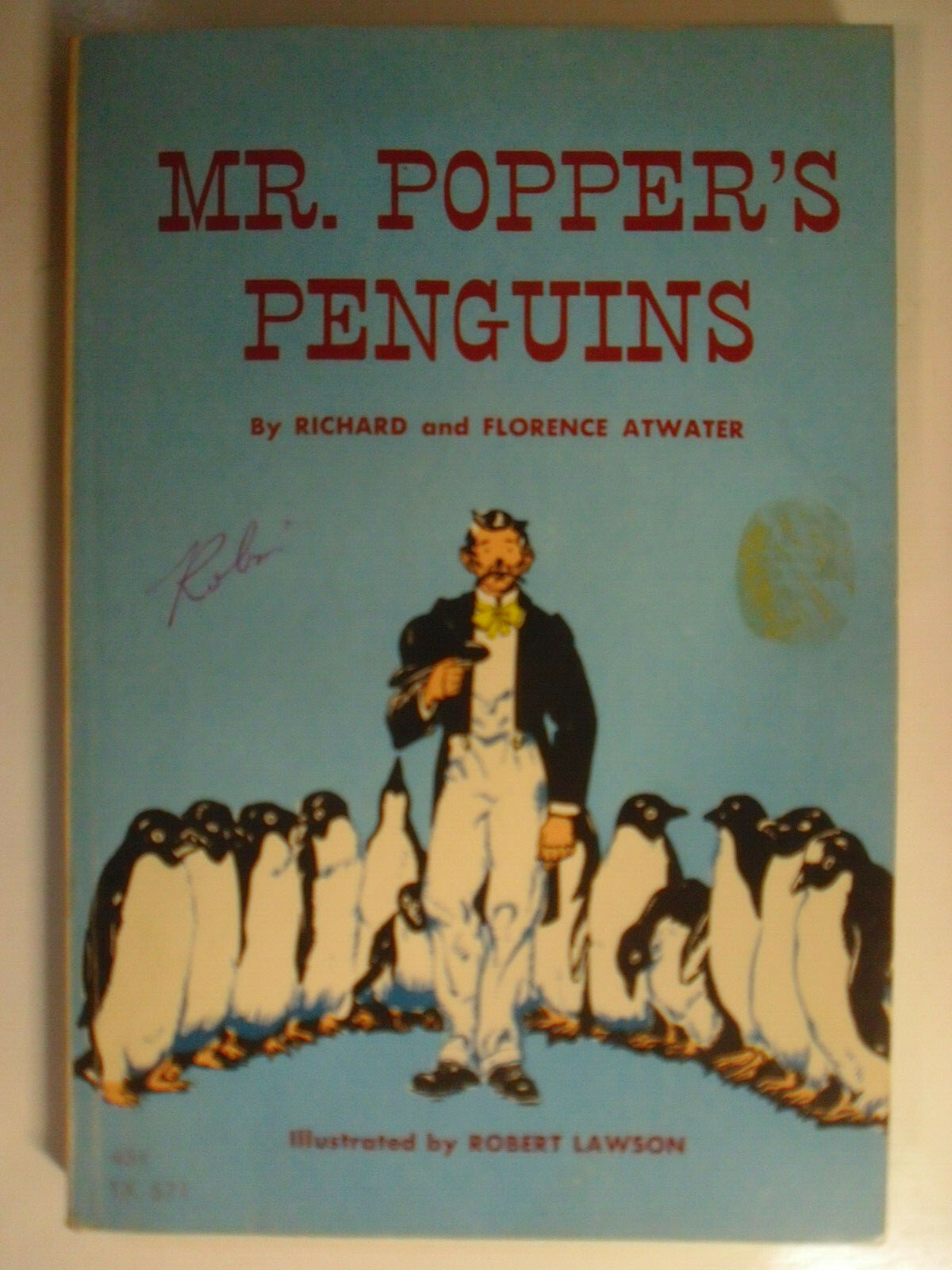 Mr Popper’s Penguins, Richard Atwater, Robert Lawson, Scholastic Paperback